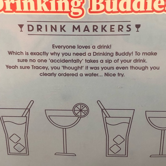 Drink Markers, 6 drinking buddies with names on the swimsuits - NWT - Picture 4 of 4